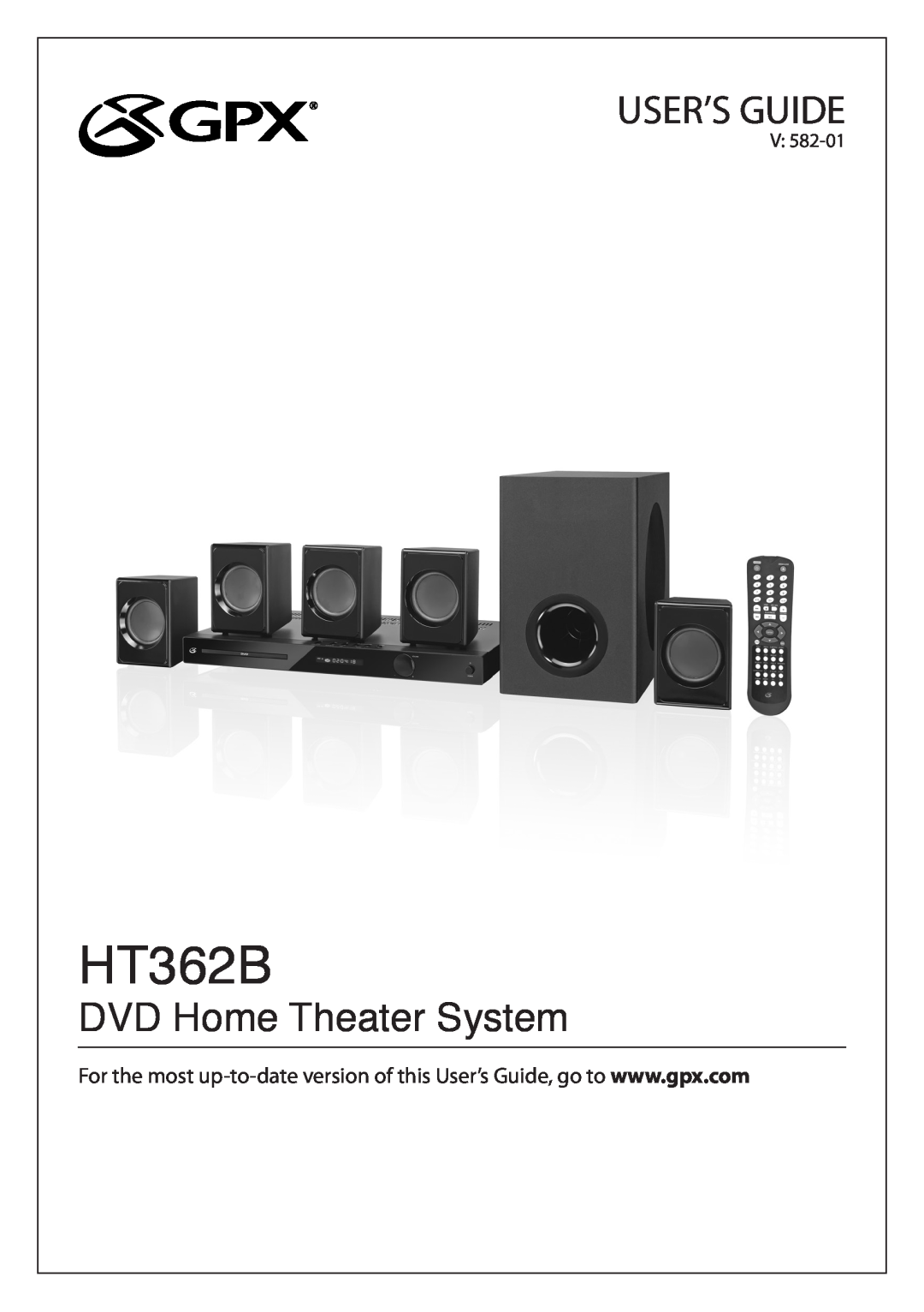 GPX HT362B manual User’S Guide, DVD Home Theater System 