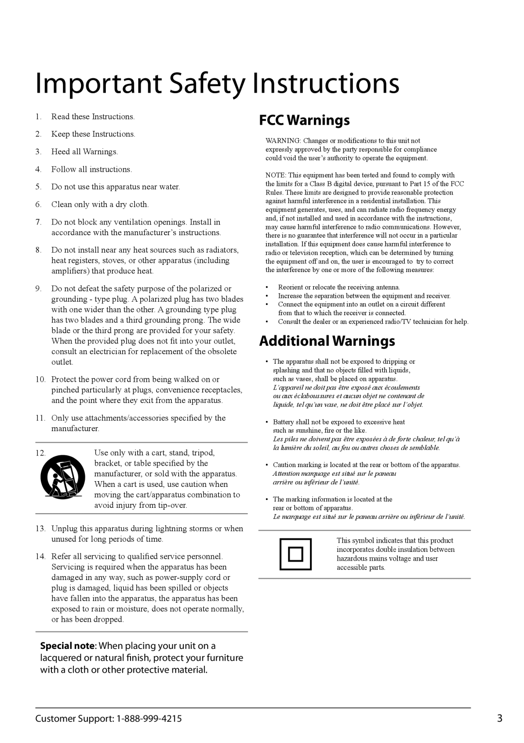 GPX KC222S manual Important Safety Instructions 