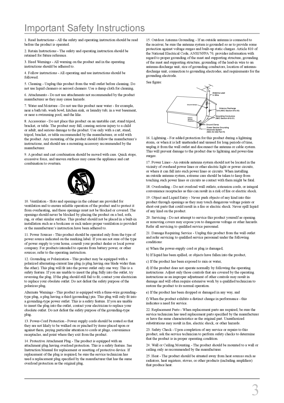 GPX ML6X8B instruction manual Important Safety Instructions 