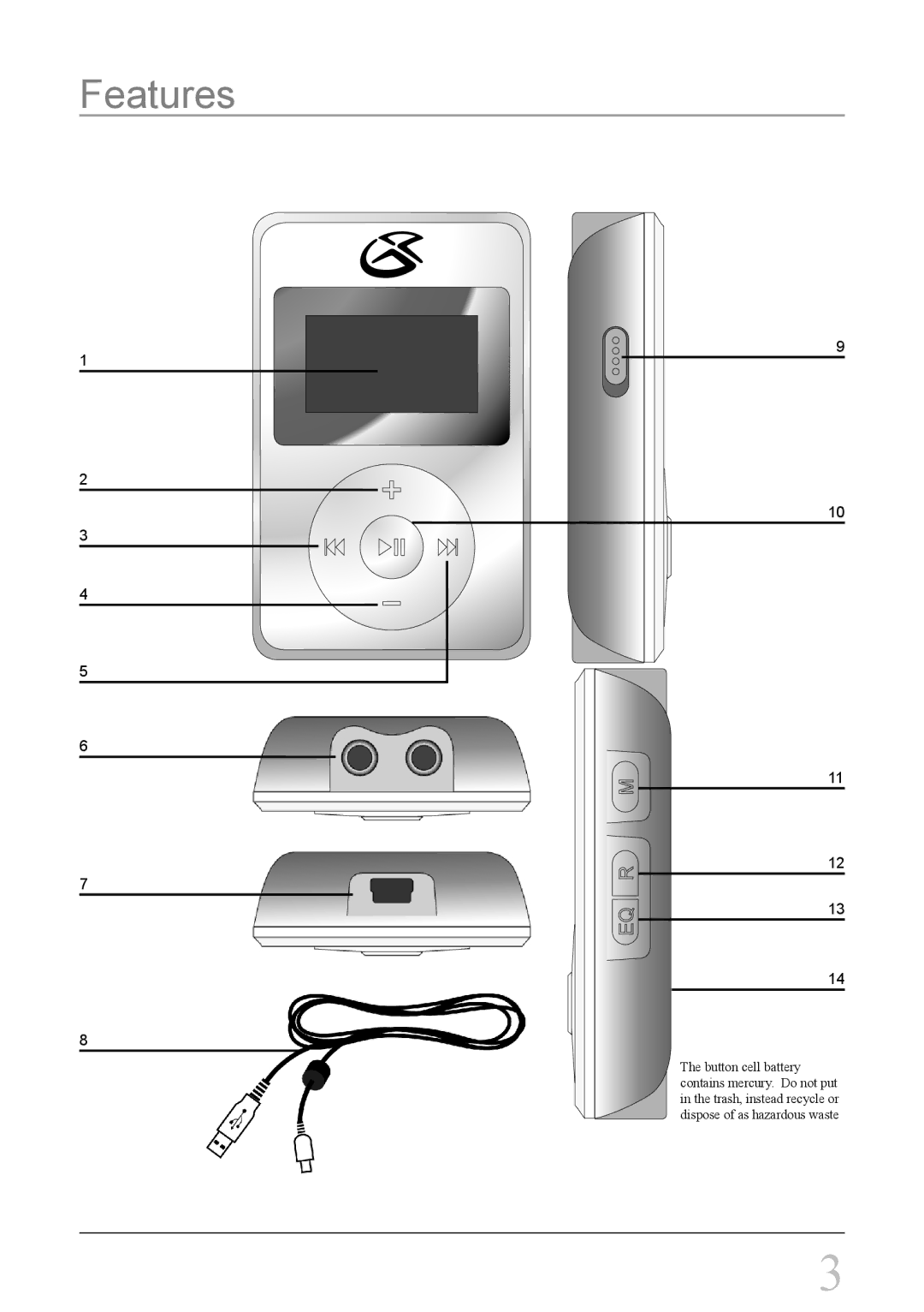 GPX mw3837 instruction manual Features 