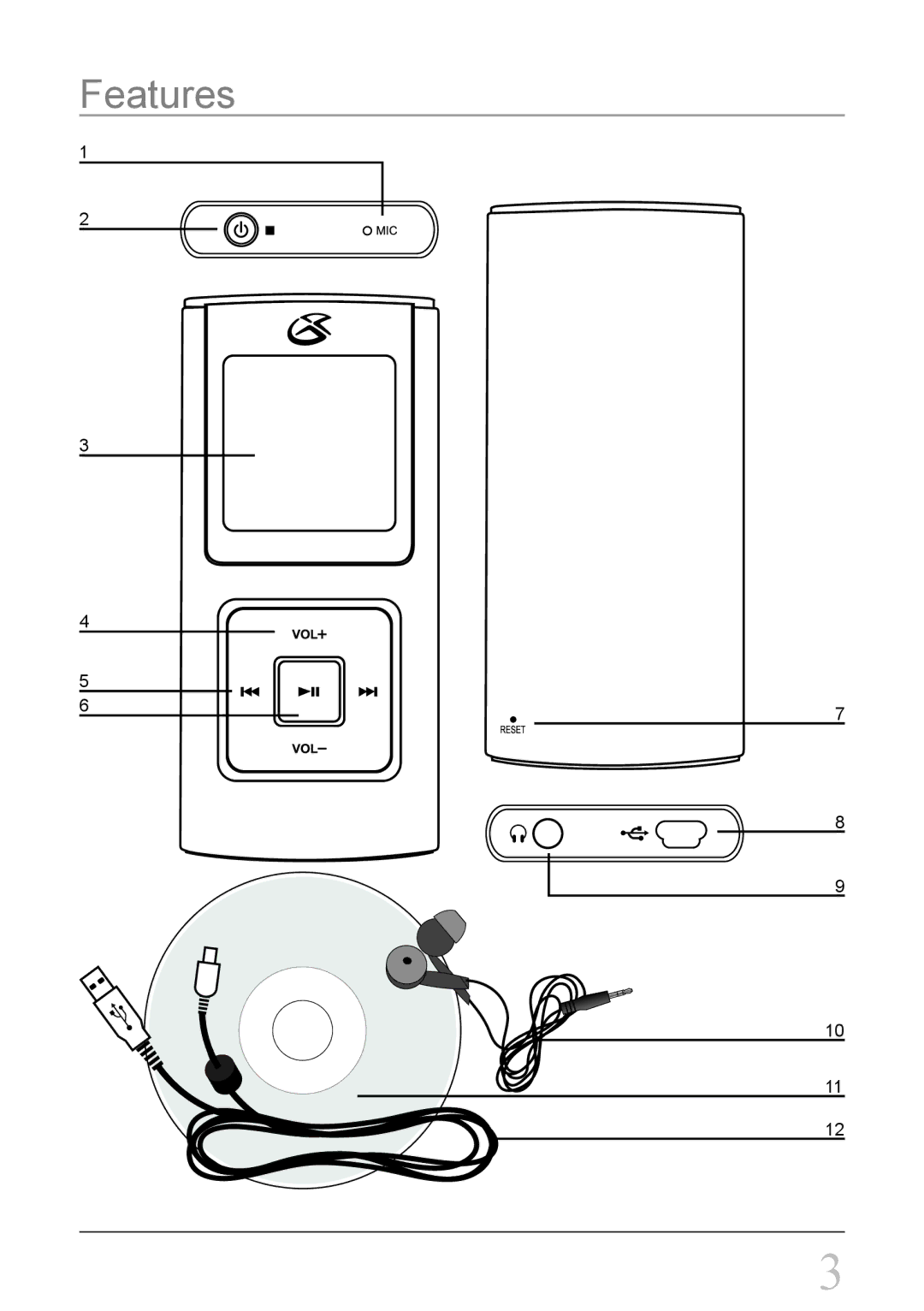 GPX MW8837DT, MW8827DT instruction manual Features 