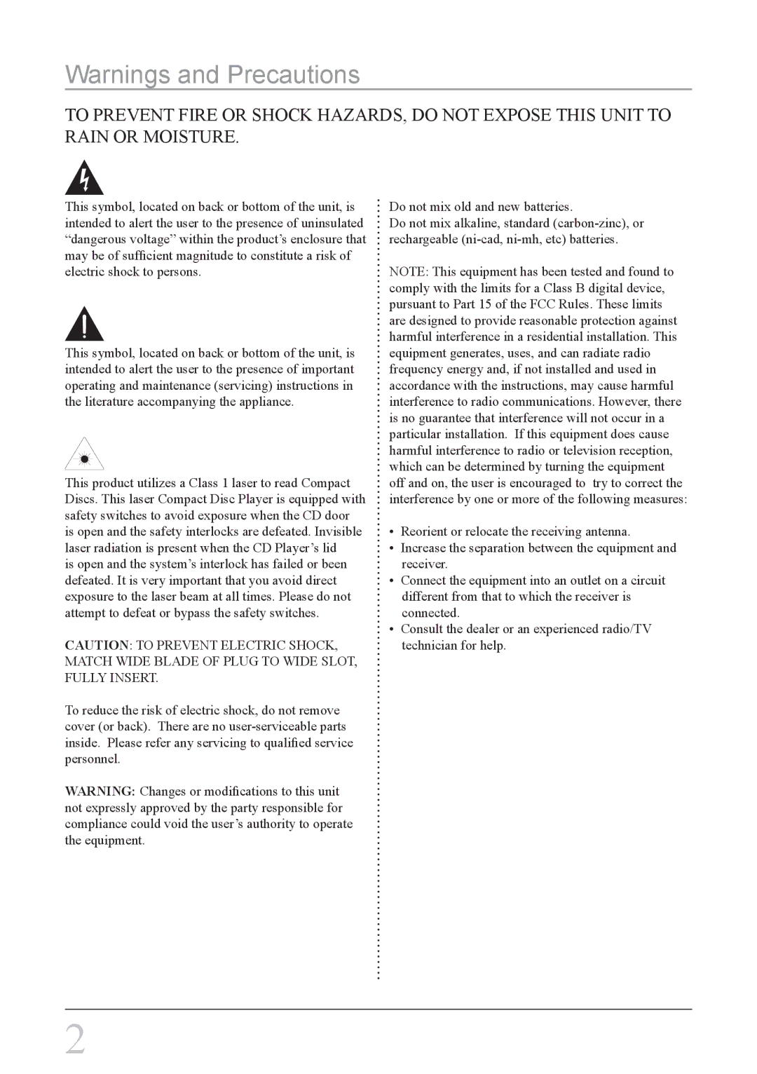 GPX PC308B important safety instructions 