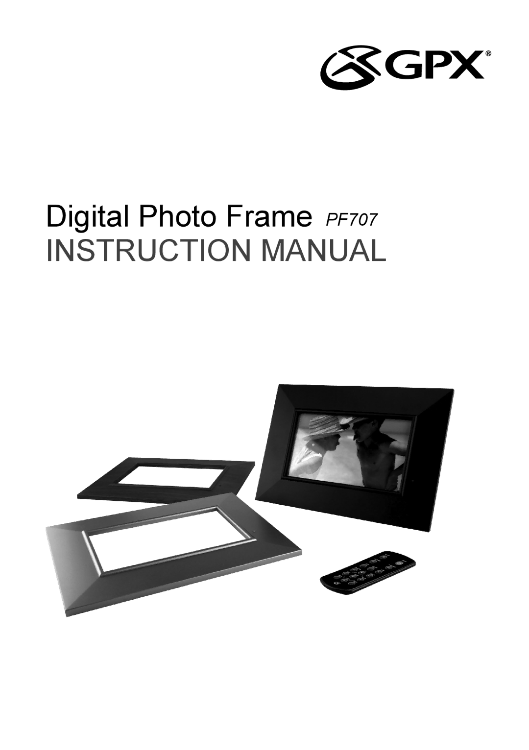 GPX instruction manual Digital Photo Frame PF707 