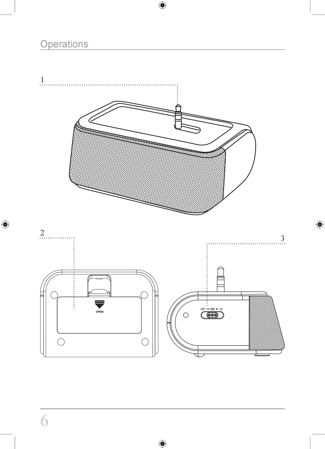 GPX SA118P, SA118S instruction manual Operations 