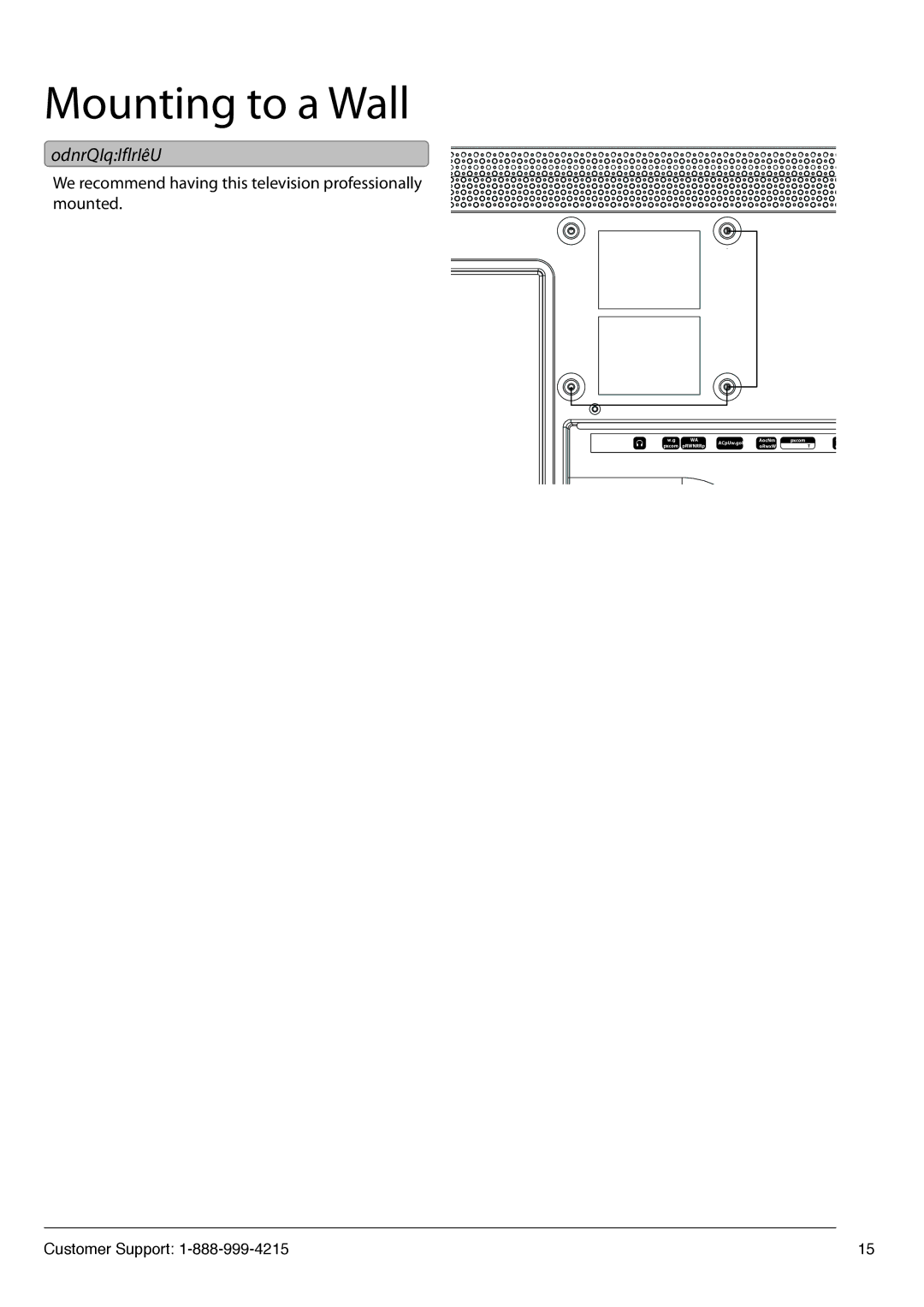 GPX TDE1982B manual Mounting to a Wall, Important Notes 