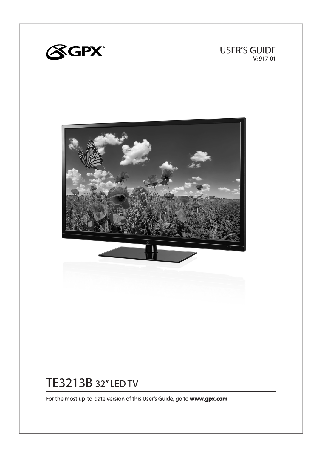 GPX manual User’S Guide, TE3213B 32” LED TV 