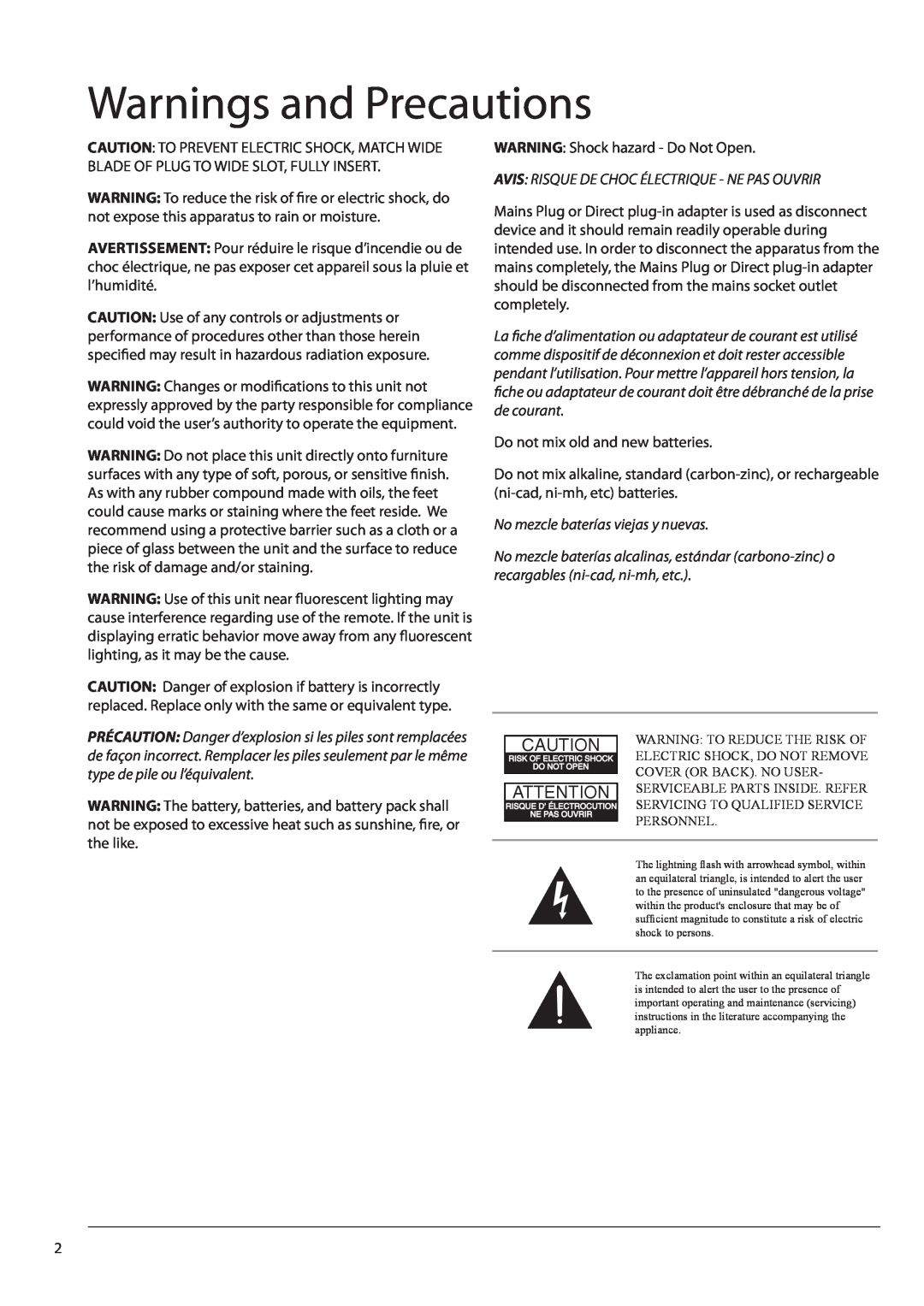 GPX TE3213B manual Warnings and Precautions 