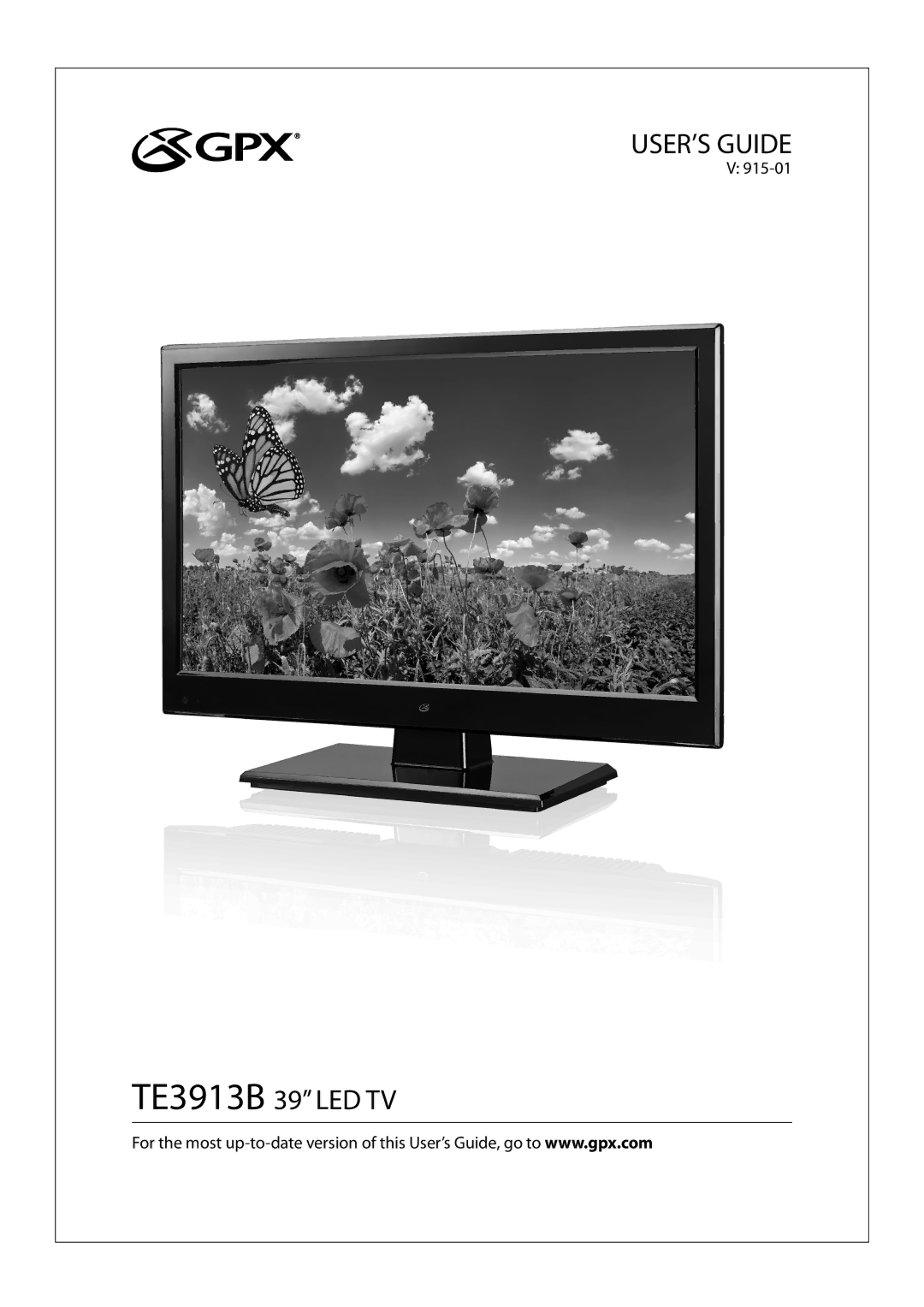 GPX TE3913B manual USER’S Guide 