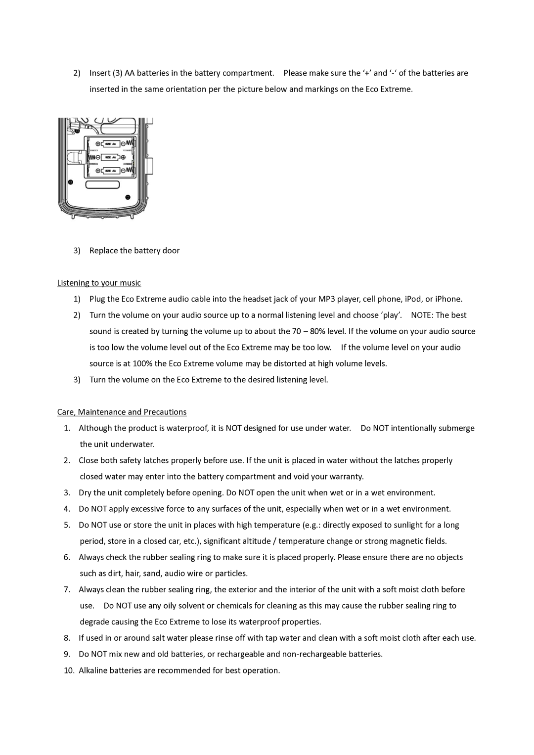 Grace GDI-AQCSE 100/101/102/103/104/105 specifications 