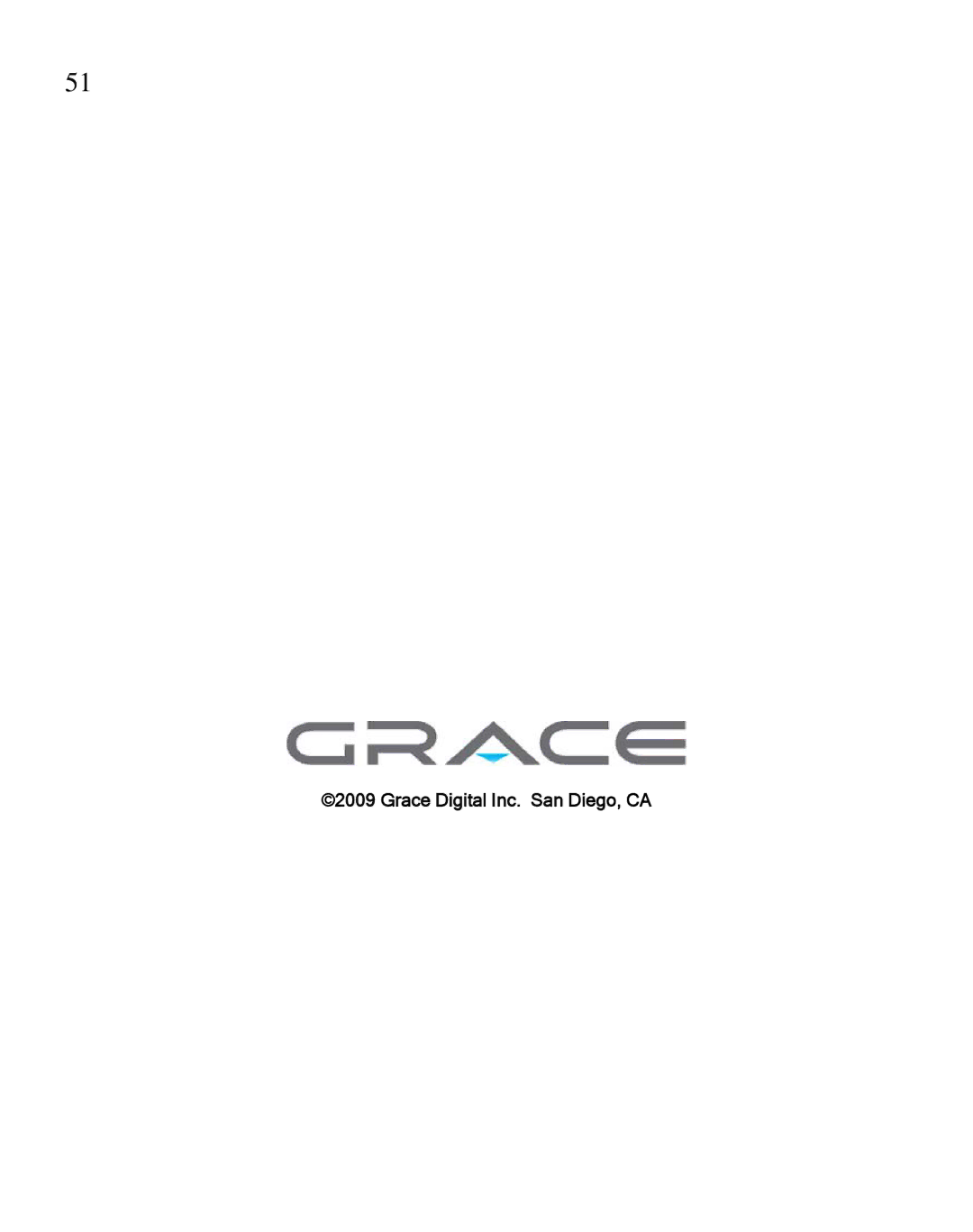 Grace GDI-IRA500 manual Grace Digital Inc. San Diego, CA 