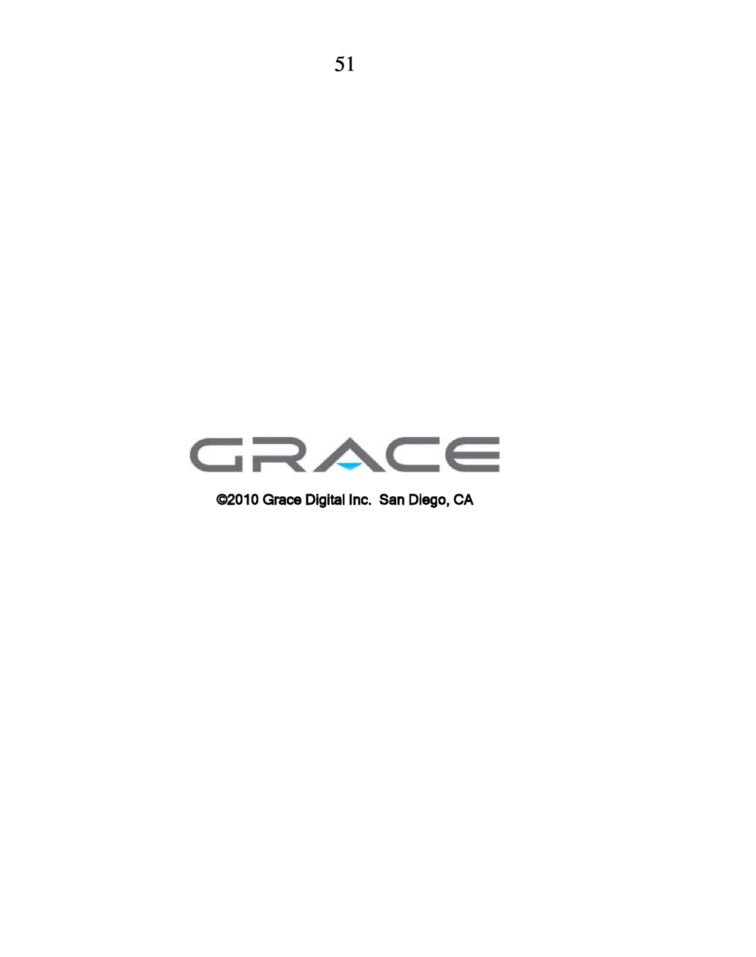 Grace GDI-IRDT200 manual Grace Digital Inc. San Diego, CA 