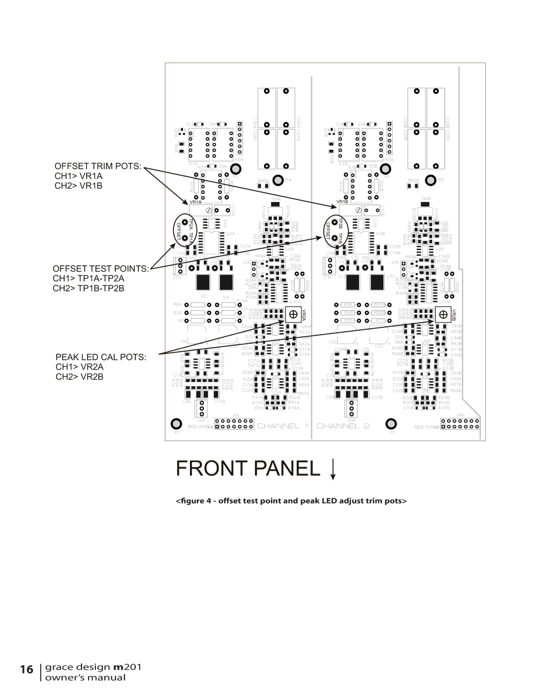 Grace M201 owner manual Front 