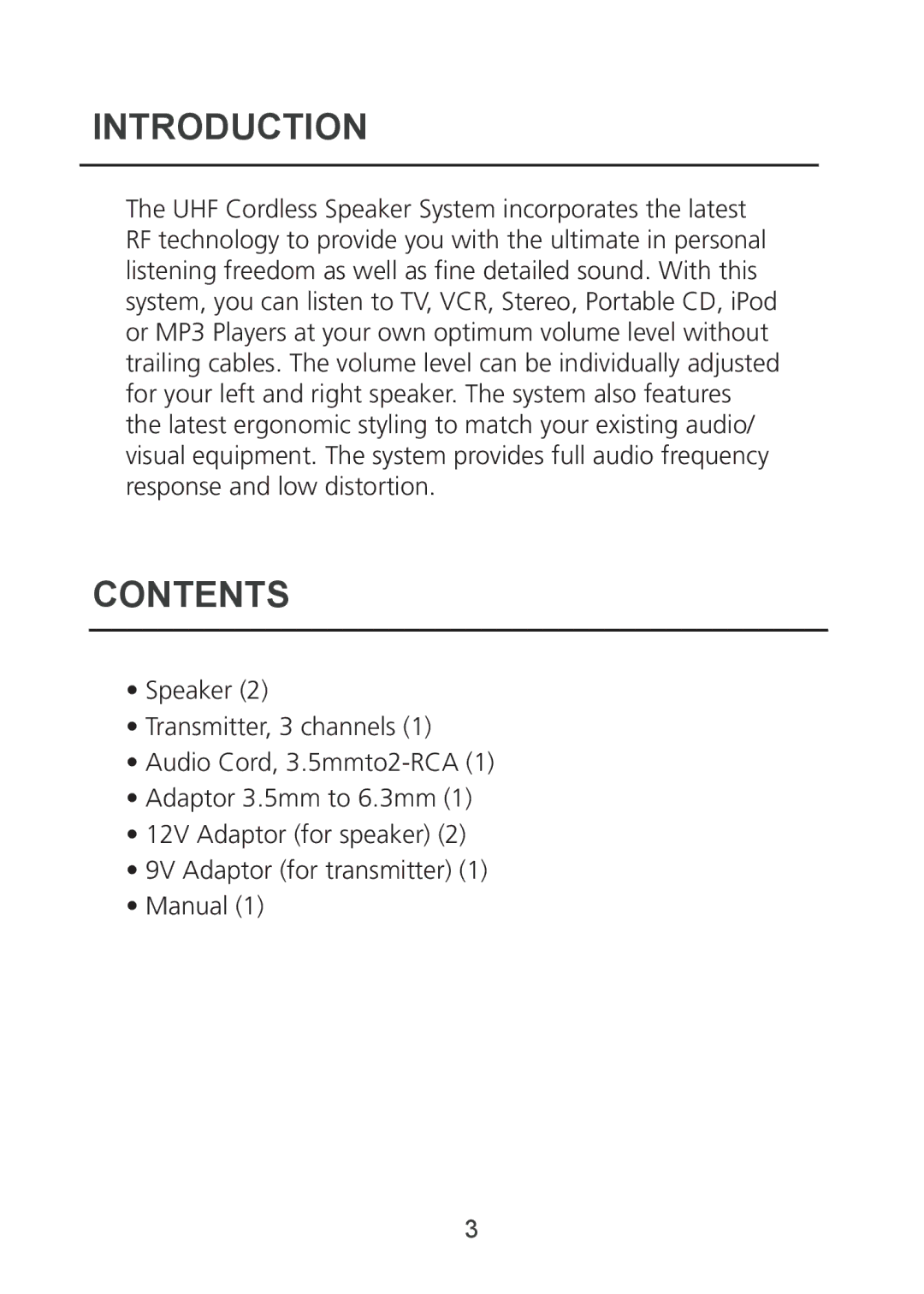 Grace WPBULLET manual Introduction, Contents 