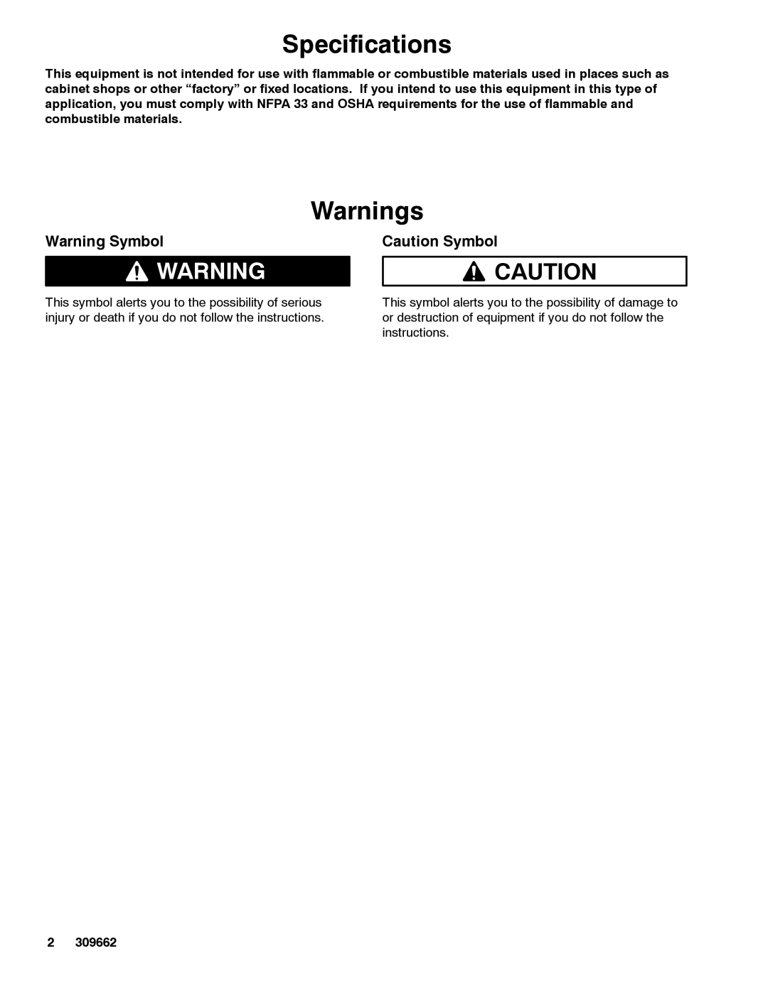 Graco 1030 dimensions Specifications, 309662 