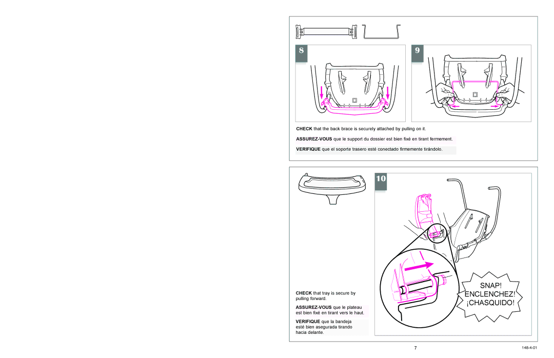 Graco 1135, 1136 owner manual Snap 