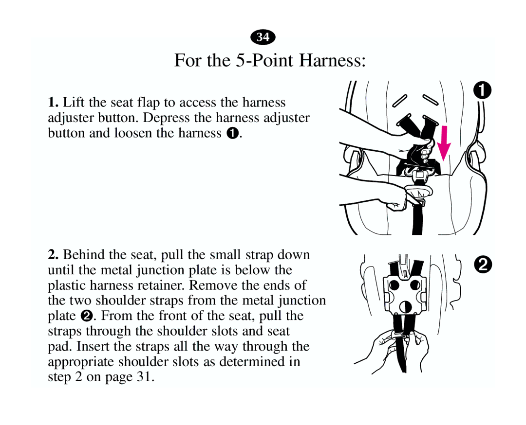 Graco 13785-7-00 manual For the 5-Point Harness 