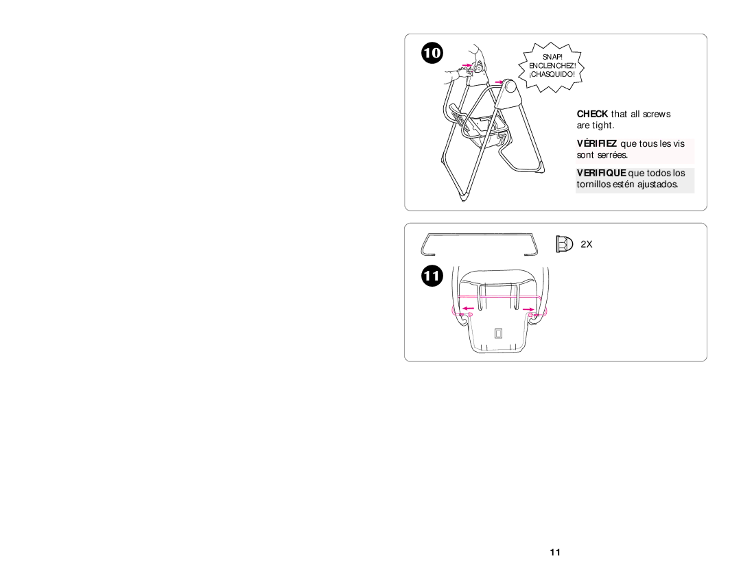 Graco 1481 manual Snap Enclenchez ¡CHASQUIDO 