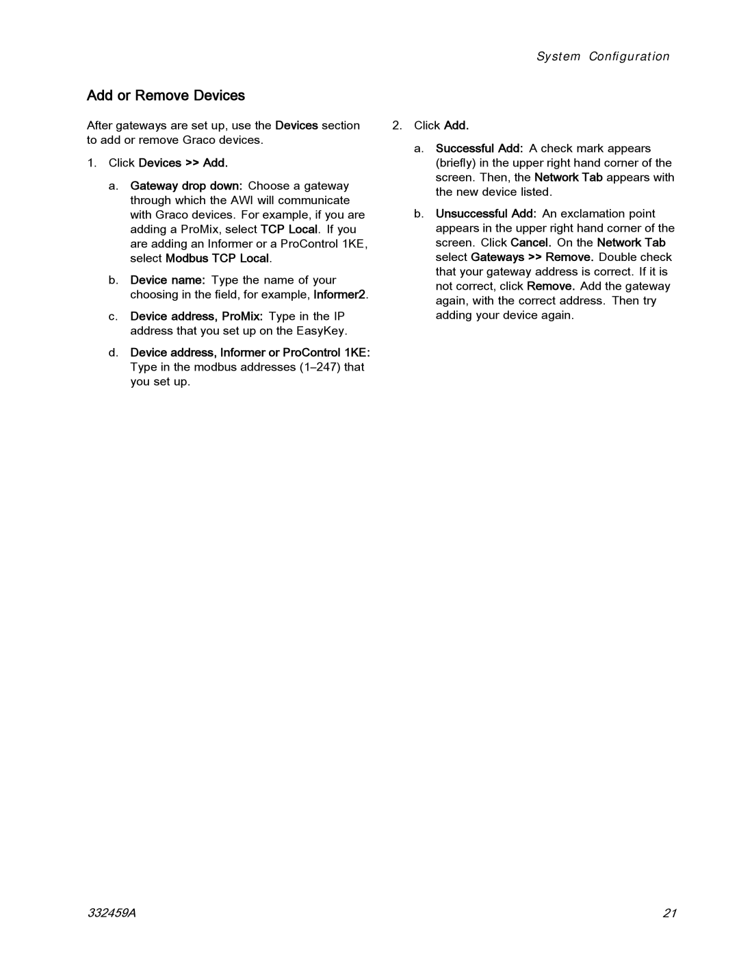 Graco 15V336, 15V337 important safety instructions Add or Remove Devices 