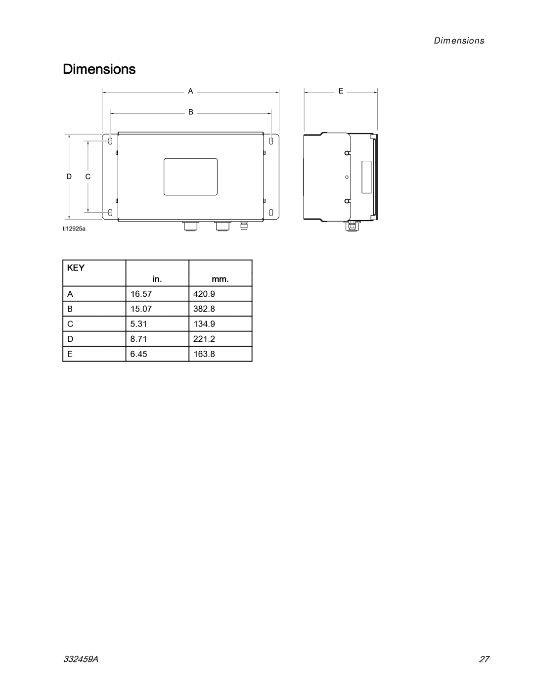 Graco 15V336, 15V337 important safety instructions Dimensions 