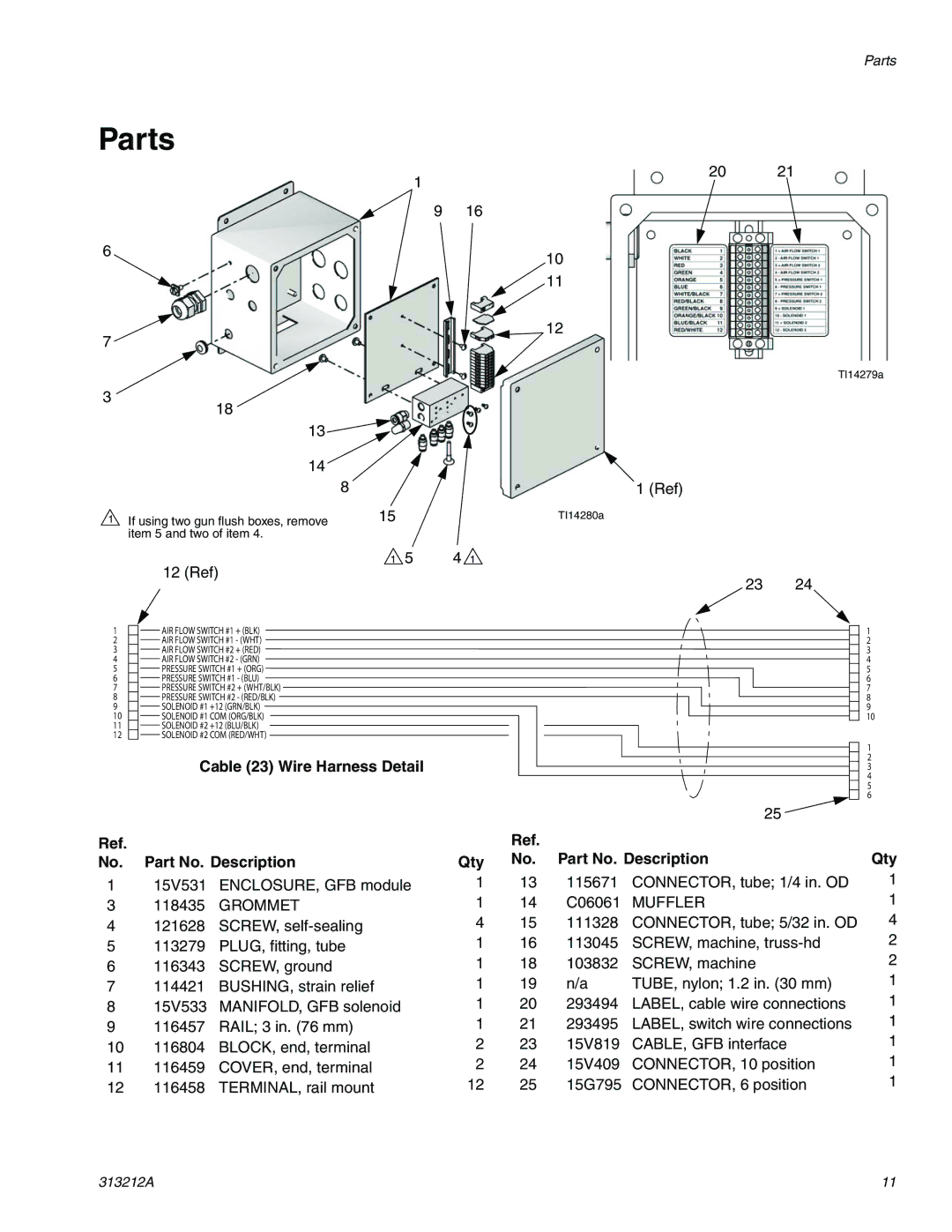 Graco 15V534 important safety instructions Parts, 12 Ref 