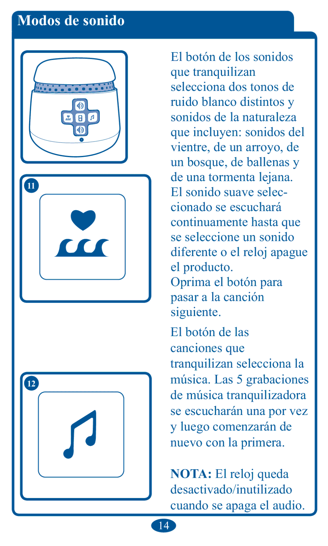 Graco 1751642, PD102853B owner manual Modos de sonido, ERWyQGHODV 