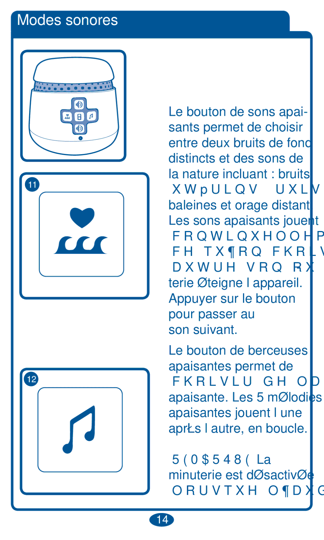 Graco 1751642, PD102853B owner manual Modes sonores, Son suivant 