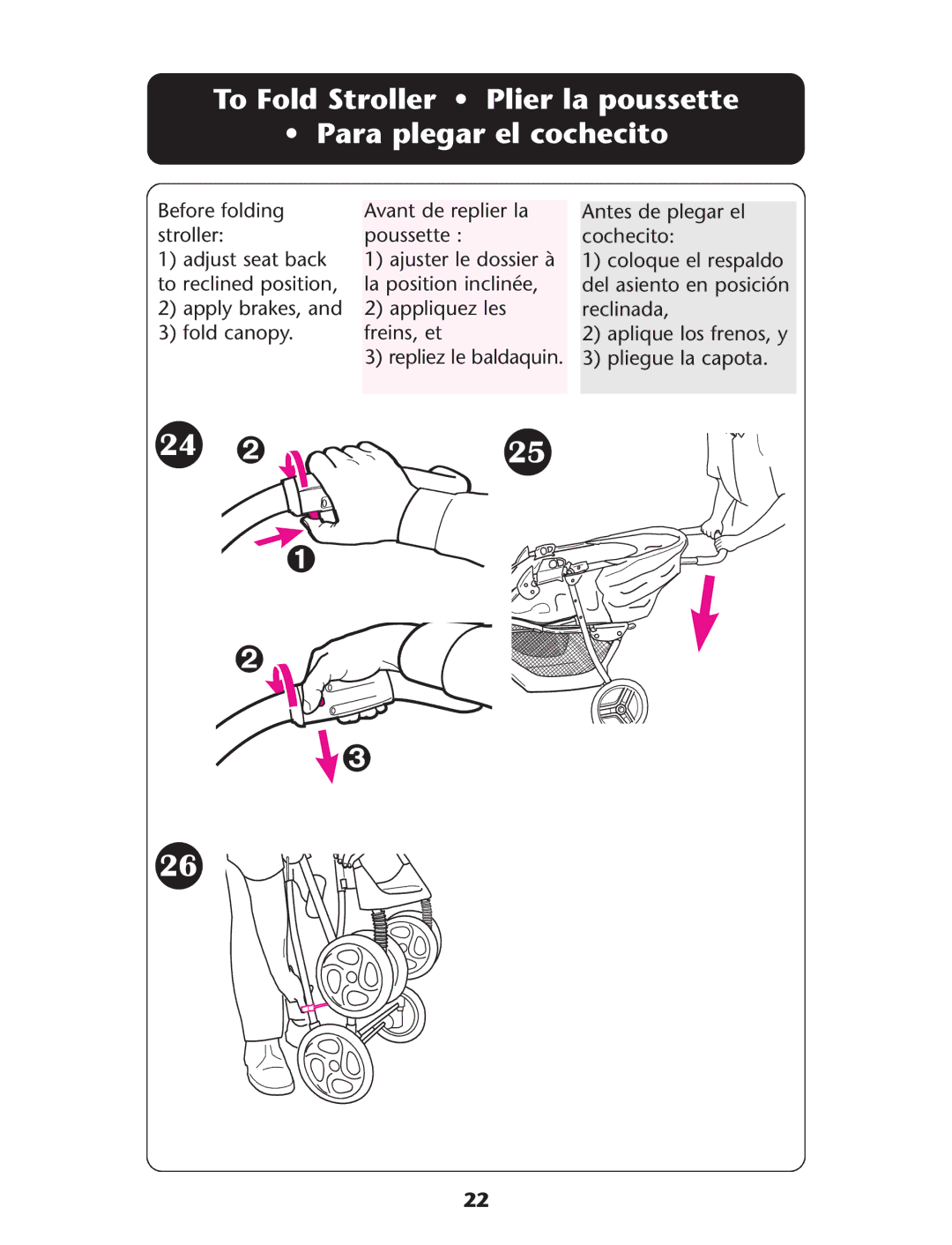 Graco 1755545, 1757978 owner manual 24 ➋ 