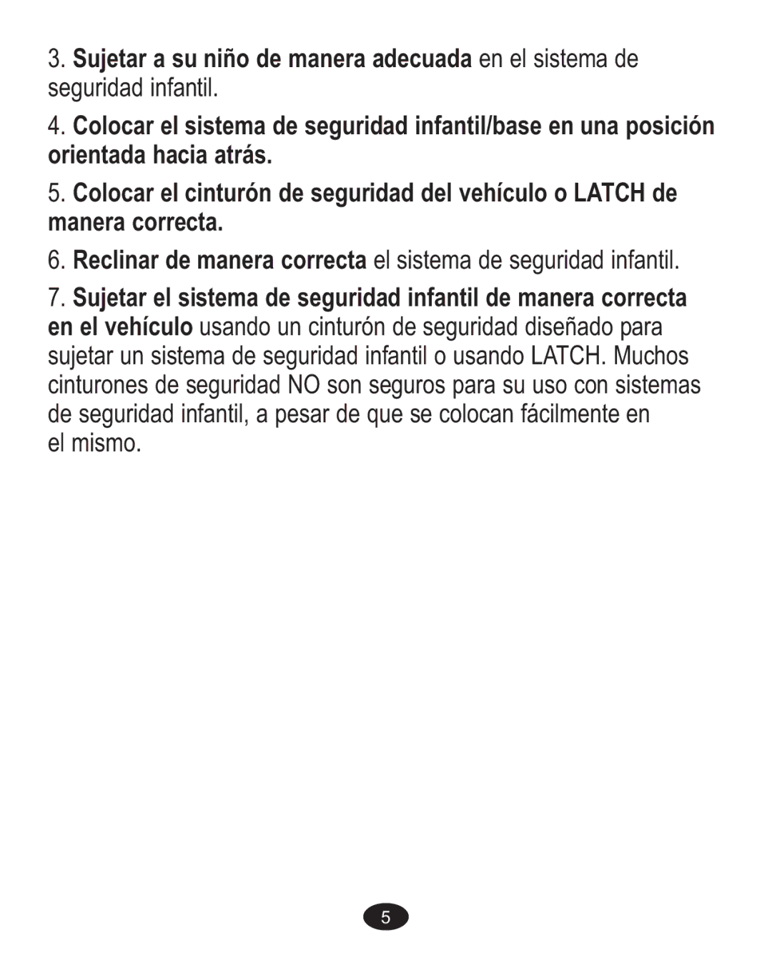 Graco 1755545, 1757978 owner manual Reclinar de manera correcta el sistema de seguridad infantil 