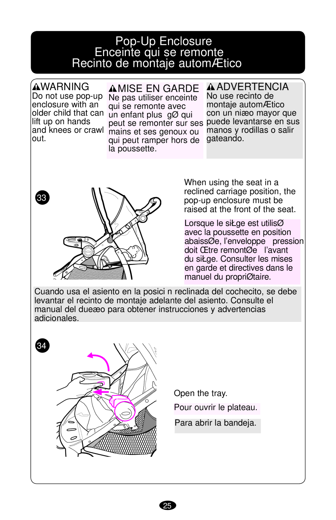 Graco 1763001 manual Advertencia 