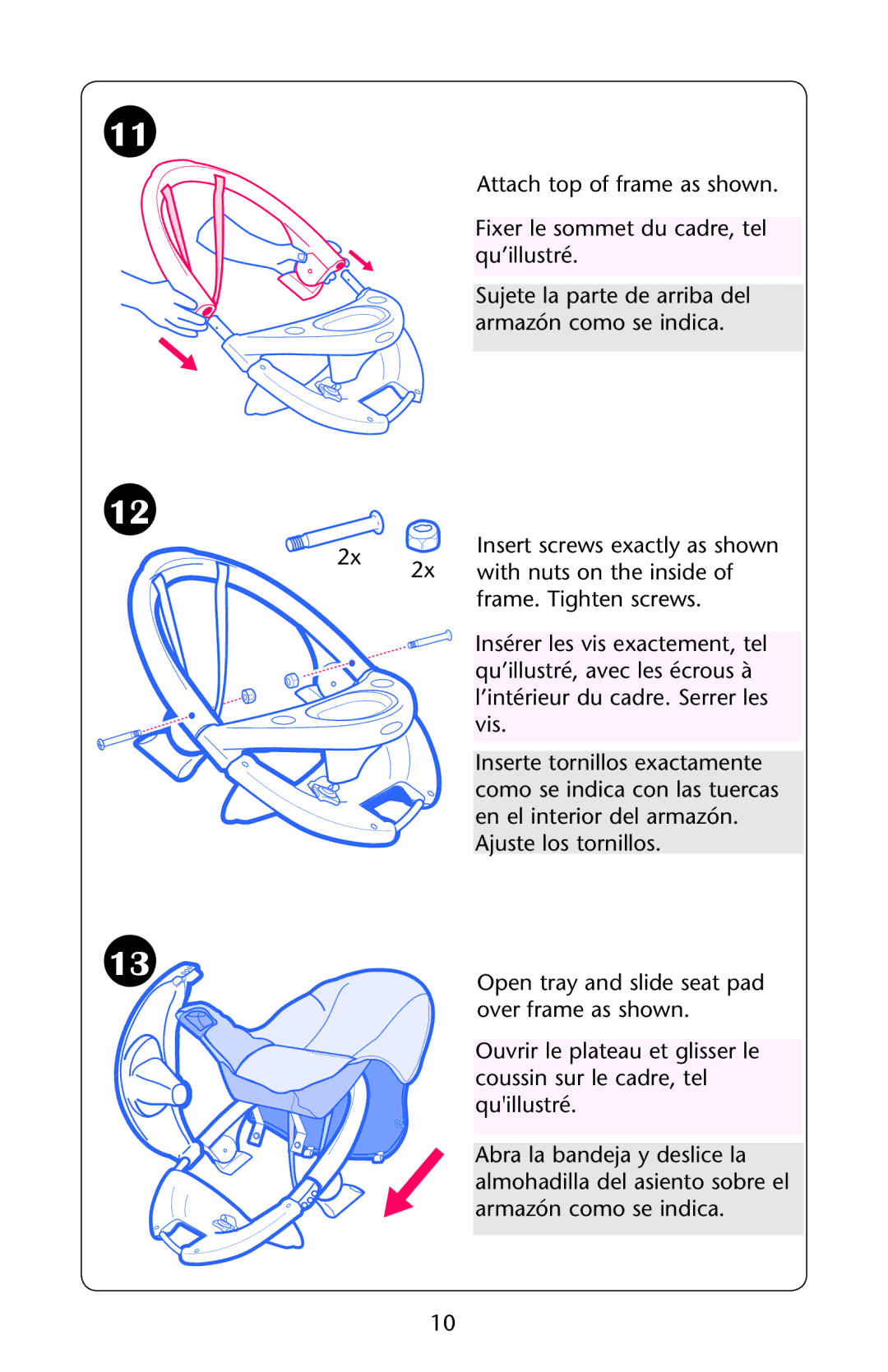 Graco 1C06WYN owner manual With nuts on the inside 