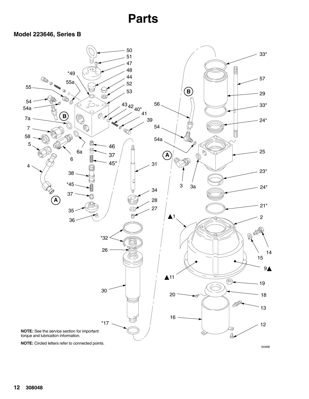 Graco important safety instructions Parts, Model 223646, Series B 