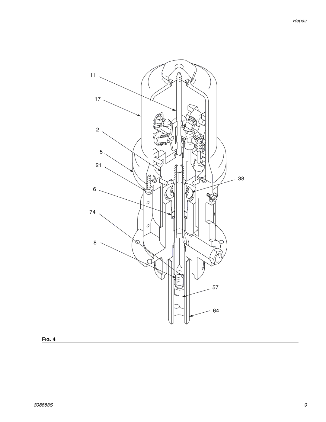 Graco 239888 Series D, 239887 Series D, 239877 Series D important safety instructions Repair 308883S 