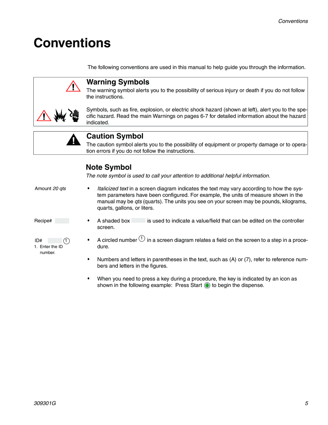 Graco 244561 important safety instructions Conventions, Dure 