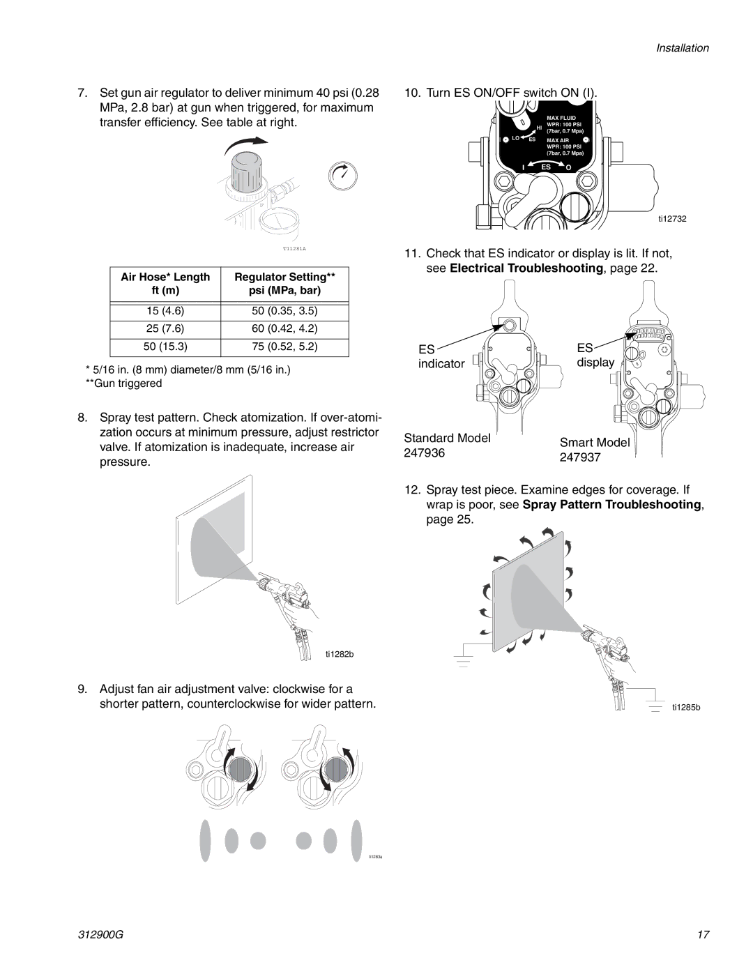 Graco 247936, 247937 important safety instructions Turn ES ON/OFF switch on 