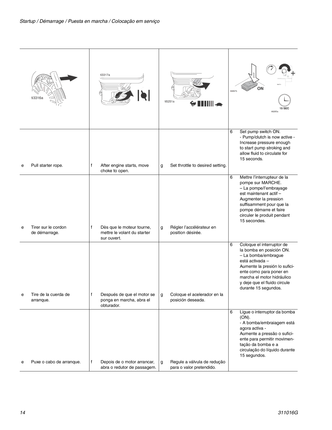 Graco 24M609, 249007 important safety instructions Abra o redutor de passagem Para o valor pretendido 