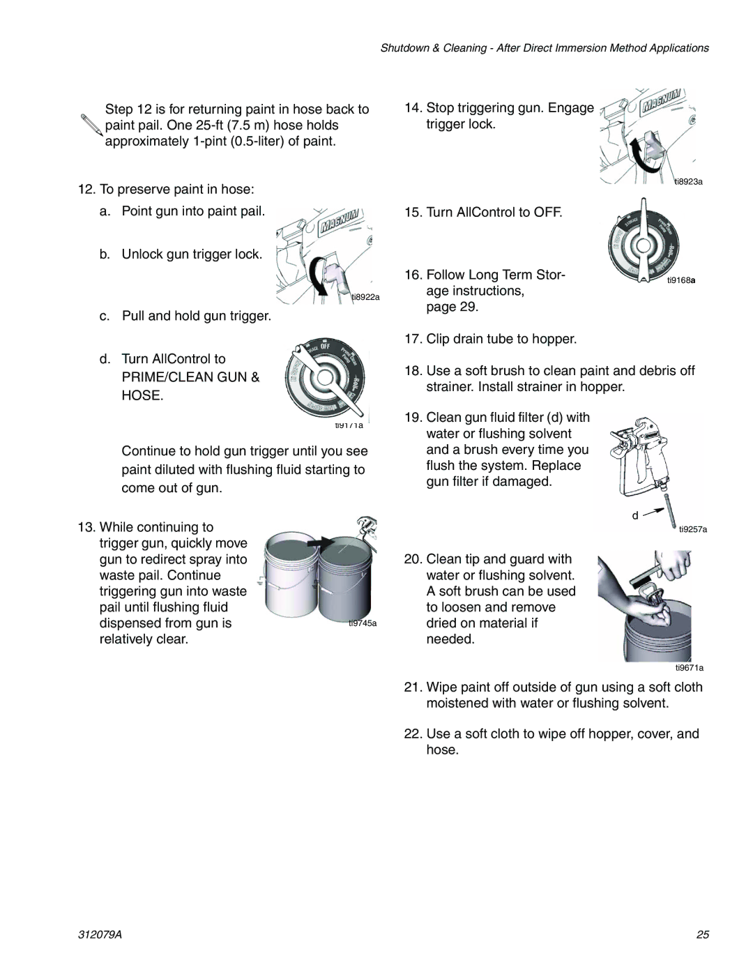 Graco 261800 specifications Pull and hold gun trigger Turn AllControl to 