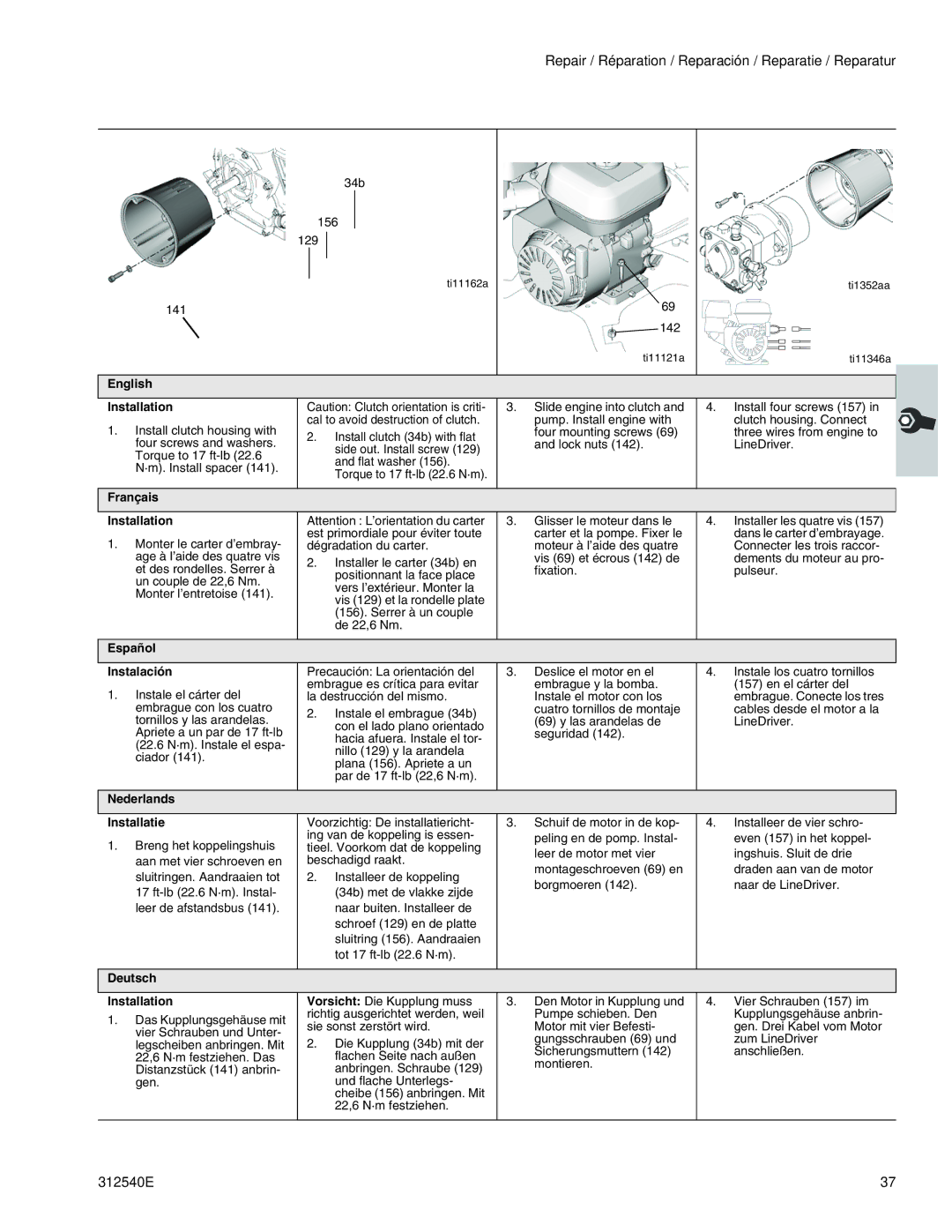 Graco 262005, 262004 important safety instructions 34b 156 