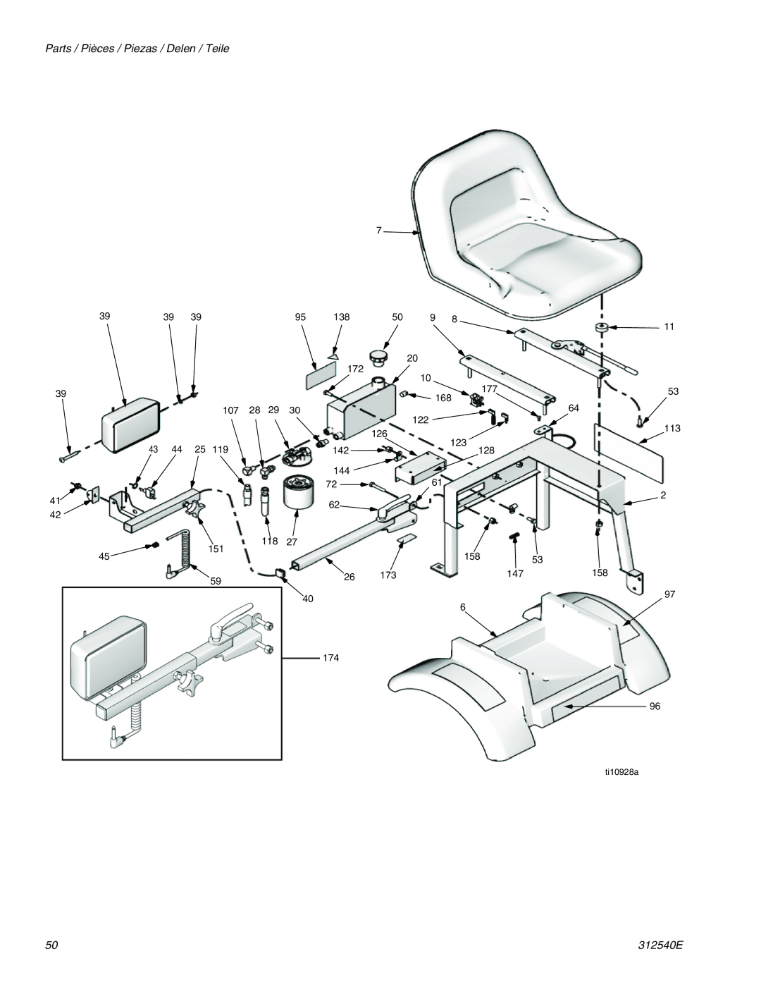 Graco 262004, 262005 important safety instructions Ti10928a 