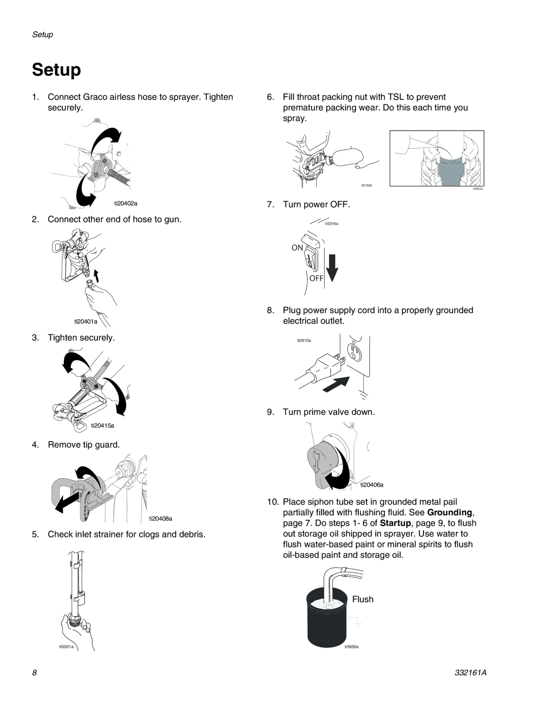 Graco 262906 important safety instructions Setup 