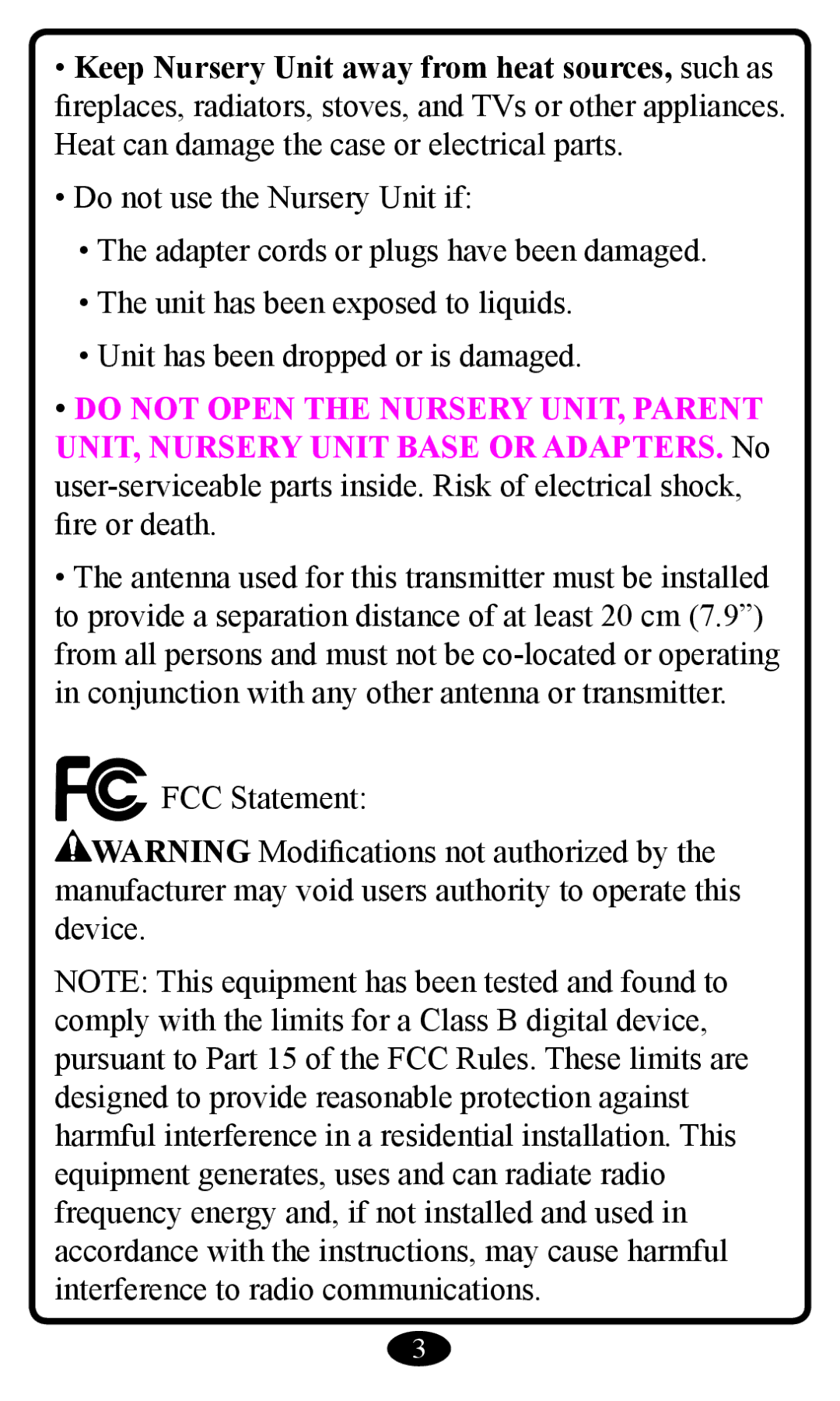 Graco 2797 manual 