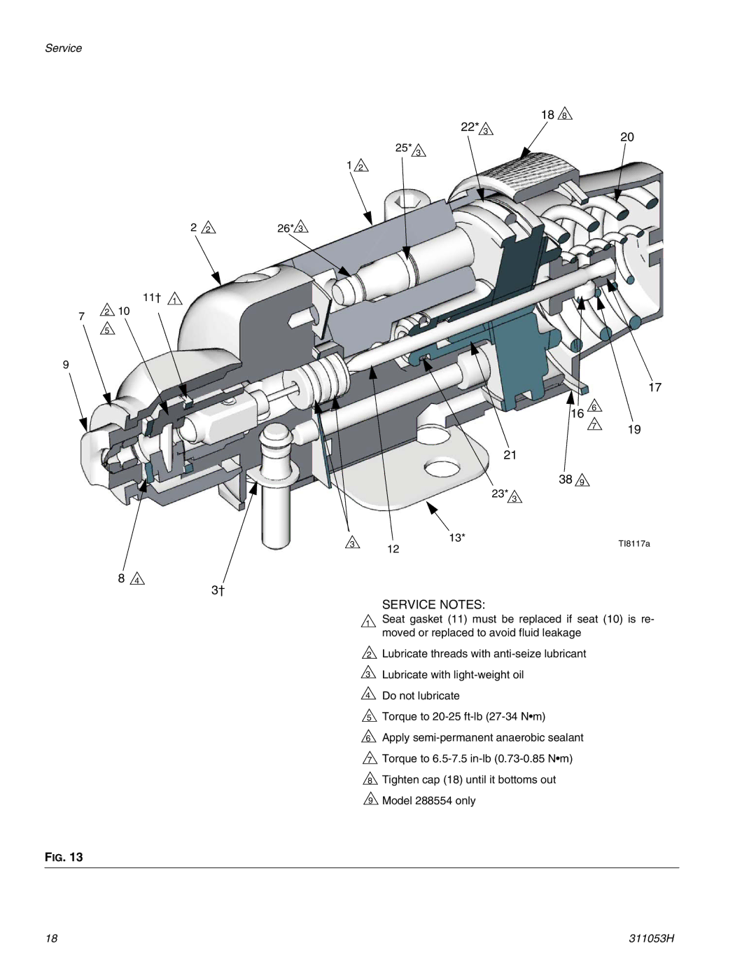 Graco 288048 important safety instructions Service Notes 