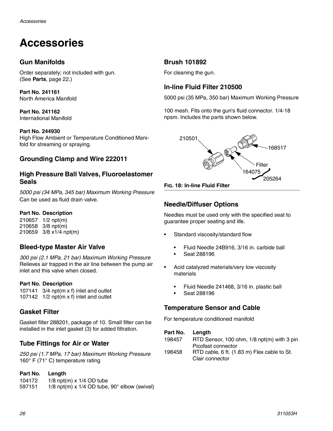 Graco 288048 important safety instructions Accessories 