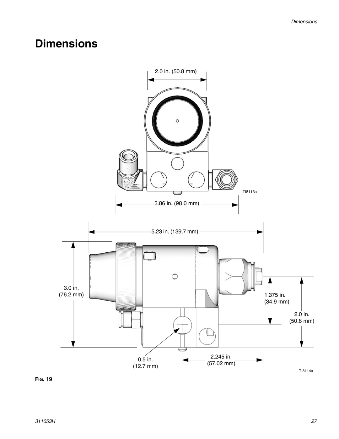 Graco 288048 important safety instructions Dimensions 