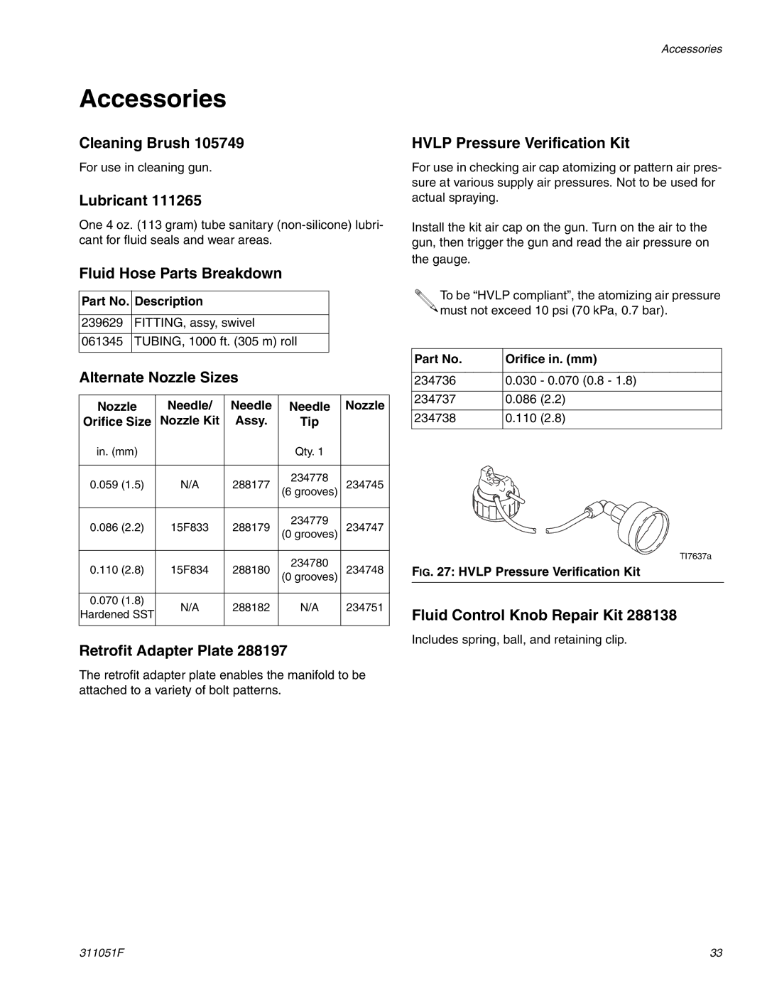 Graco 288217, 249369, 249377 important safety instructions Accessories 