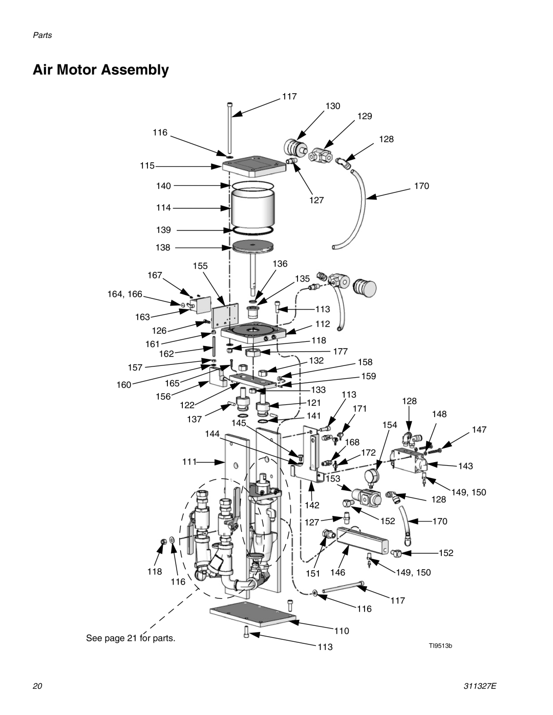 Graco 288400 important safety instructions Air Motor Assembly 