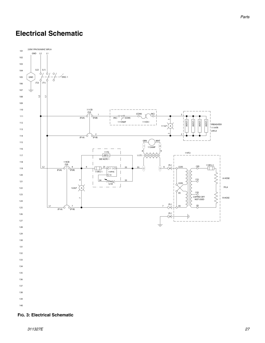 Graco 288400 important safety instructions Electrical Schematic 