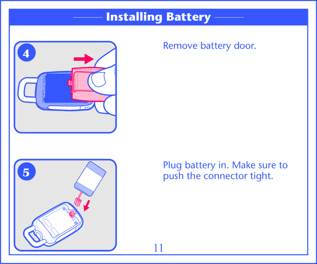 Graco 2M13 quick start Installing Battery 