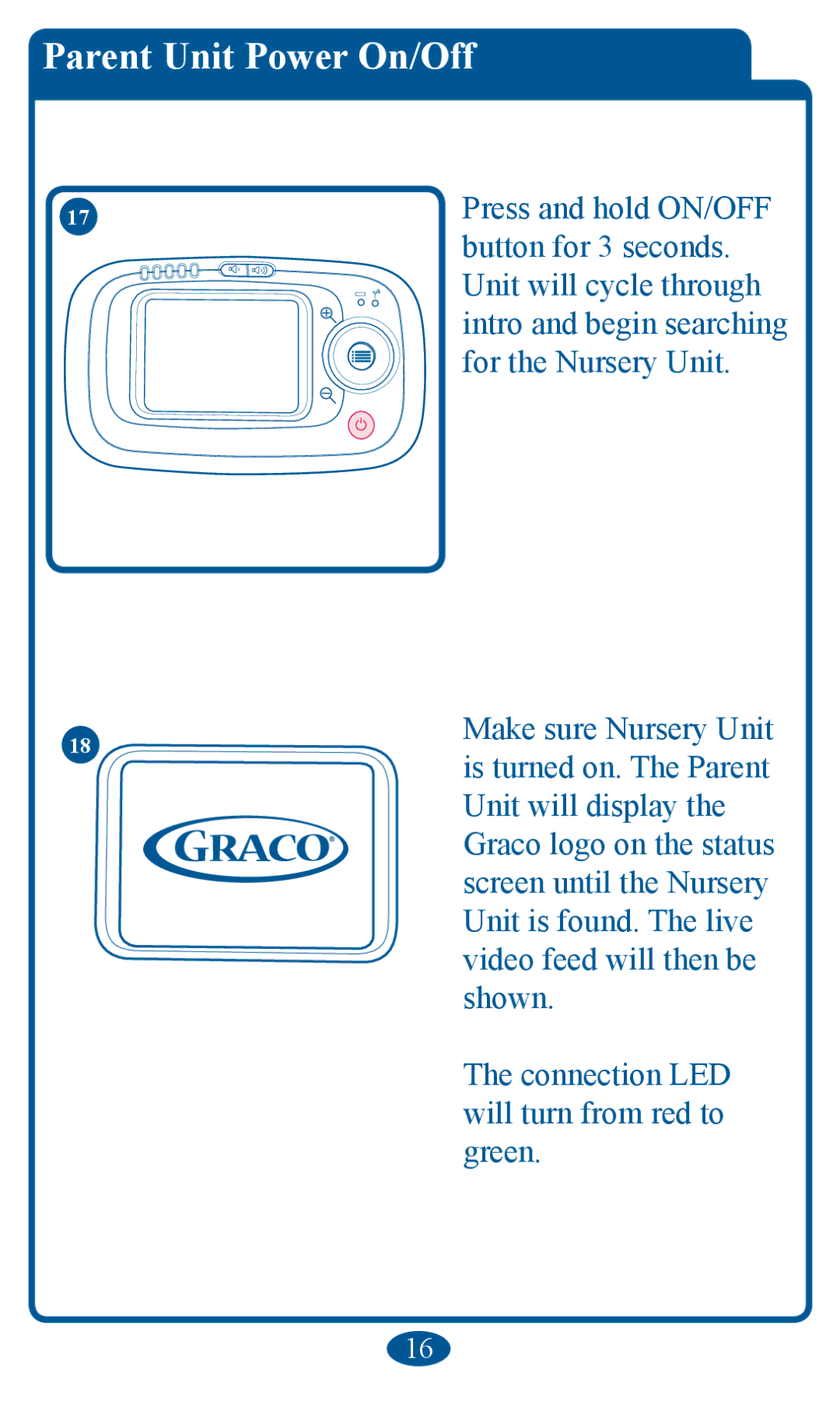 Graco 2V00 manual PDrent Unit Power On/Off, VKRZQ 7KHFRQQHFWLRQ/, Juhhq 