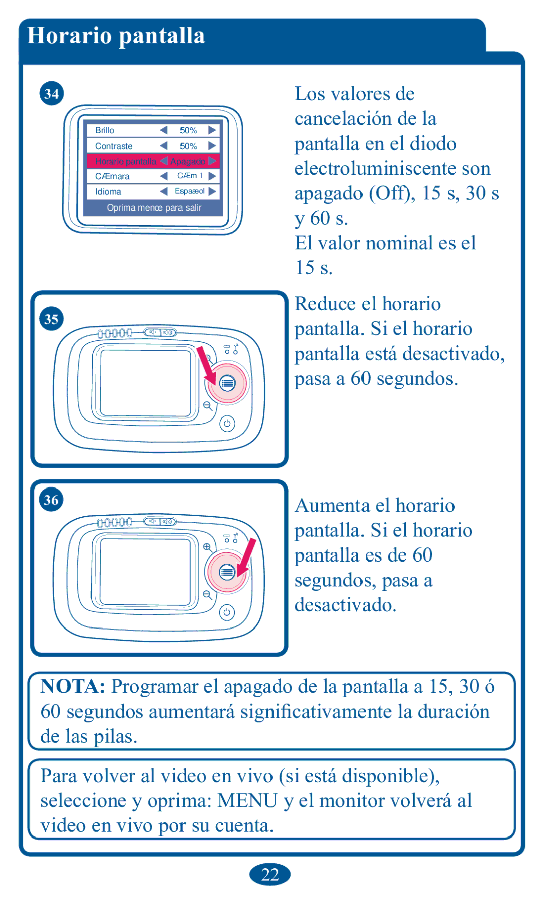 Graco 2V00 manual HorDrio pDntDllD, RvYdoruhvGh, V, V, Ghvdfwlydgr 