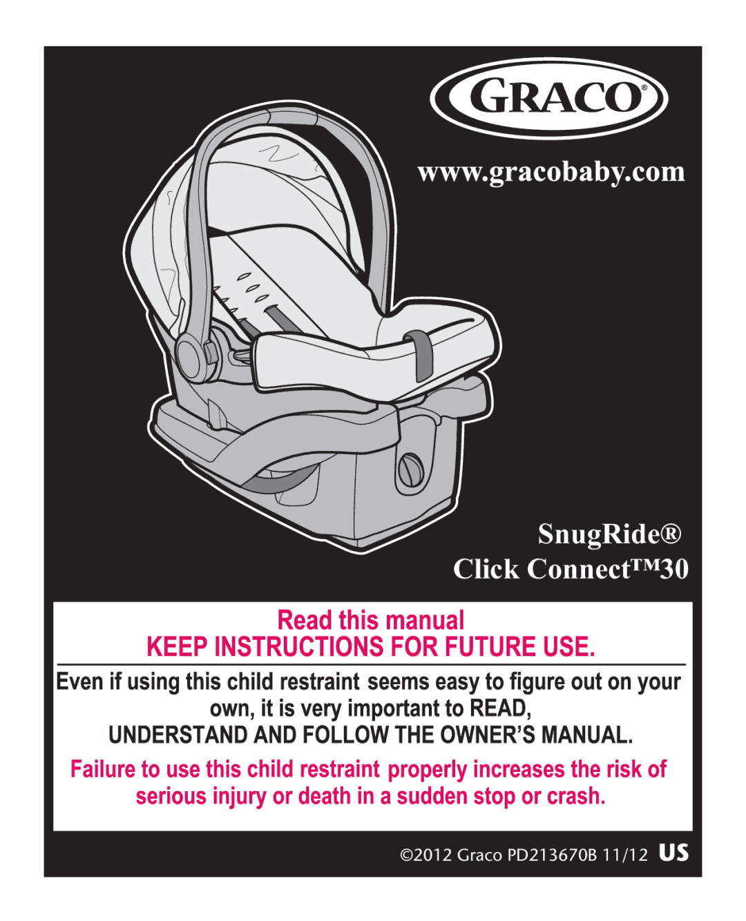 Graco manual SnugRide Click Connect30 